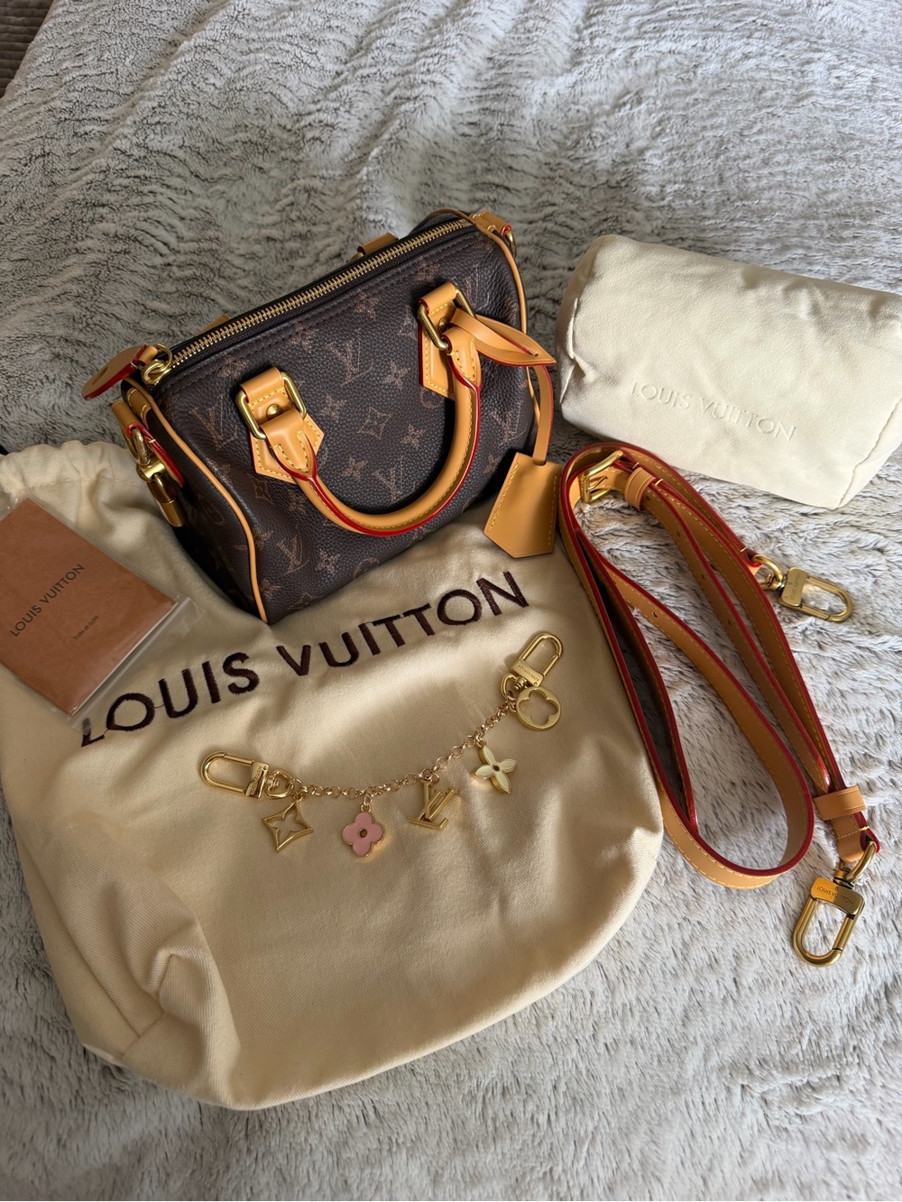 Luxury inspired P9 speedy 20 monogram